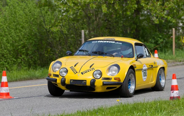 Vintage race touring car Alpine Renault A 110 from 1972 — Stock Photo, Image