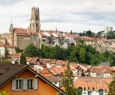 eski şehir Fribourg, İsviçre