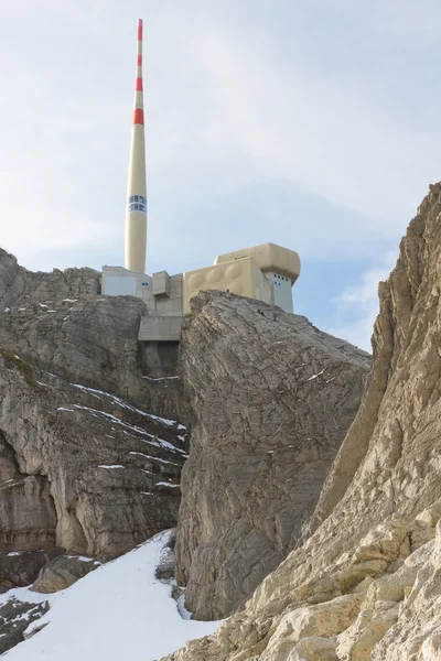Toppen av mount saentis, Schweiz — Stockfoto