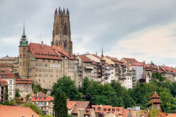 Eski şehir Fribourg, İsviçre — Stok fotoğraf