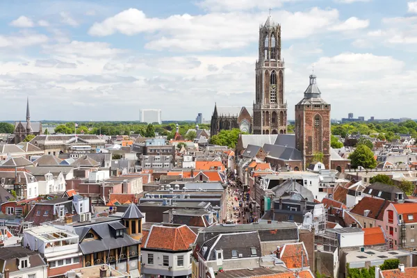 Letecký pohled na Utrecht, Nizozemsko — Stock fotografie