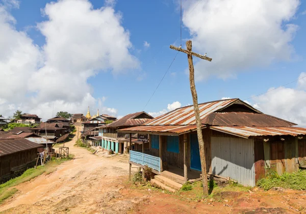 Village road, Burma/Mianmar Stock Kép