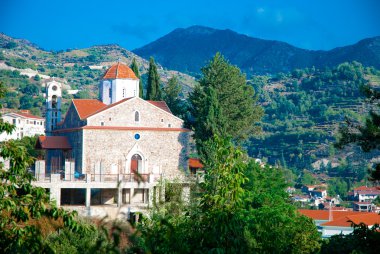 The old Church in Troodos Mountains clipart