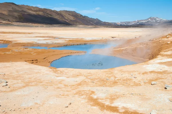 Namaskard, naturalgeothermal sulfphur lusky Island — Stock fotografie