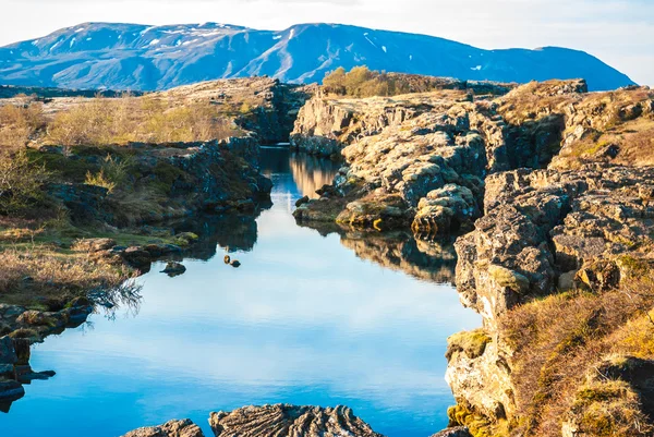 Thingvellir, 지 각 판 미팅 포인트, 아이슬란드 로열티 프리 스톡 사진