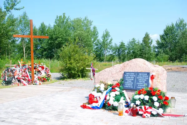 Monument of accident victims in Smolensk, Russia Stock Image