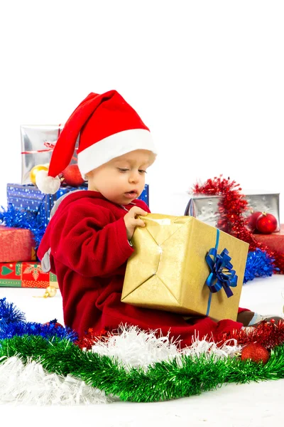 Santa's little helper baby — Stock Photo, Image