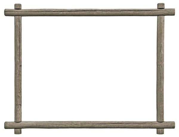 Quadro de sinalização em branco, Espaço de cópia isolado, Textura de madeira cinza — Fotografia de Stock