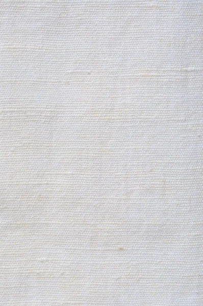 自然明亮的白色亚麻纤维亚麻质地，详细的宏特写，质朴皱皱巴巴的老式纹理的织物麻布画布模式，垂直的米色副本空间 — 图库照片