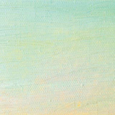 yağlı boya arka plan, pastel renkler makro closeup detaylı resim parlak ultramarine mavi, sarı, pembe, turkuaz, geniş fırça darbeleri dokulu, yatay doku deseninin eski çizilmiş tuval yaşlı