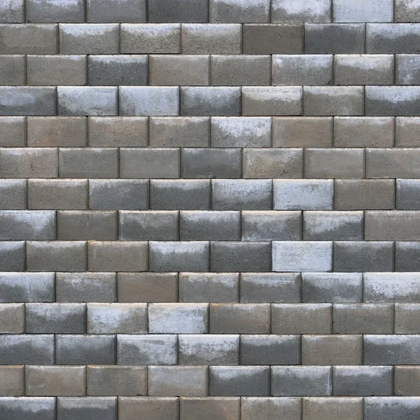 Grey bright dark brown wet weathered decorative abstract brick wall texture closeup, old detailed rough grunge textured gray deco concrete cement tile bricks background, grungy stained vintage — Stock Photo, Image