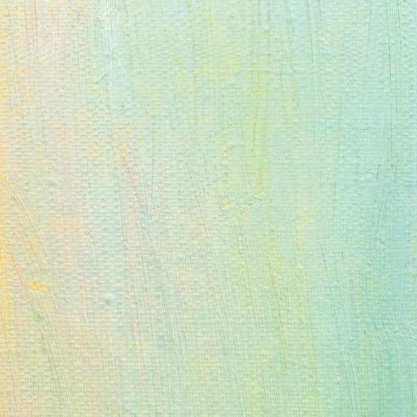 Fondo de pintura al óleo, azul ultramar brillante, amarillo, rosa, turquesa, grandes pinceladas pintura detallada textura colores pastel macro primer plano, patrón de textura vertical, viejo lienzo rayado envejecido —  Fotos de Stock