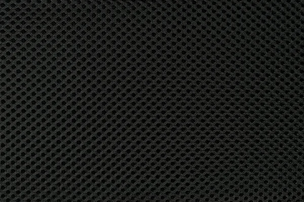 Textura Fundo Tecido Nylon Preto Líquido Grande Detalhe Texturizado Horizontal — Fotografia de Stock