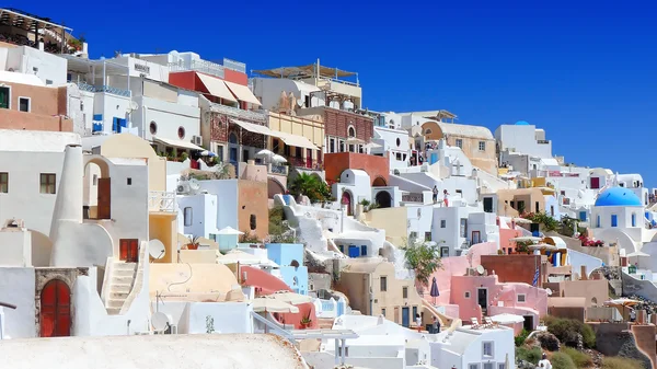 Gyönyörű kilátás nyílik Oia a Santorini — Stock Fotó