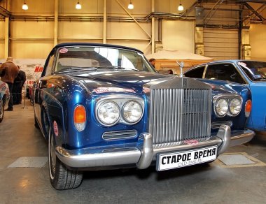Moskova - 9 Mart: Retro araba Rolls Royce Silver Cloud ı Radford E