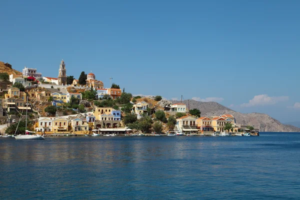 symi Adası Yunanistan'ın güzel manzarasını