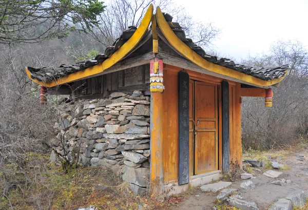 Casa com estilo tibetano — Fotografia de Stock