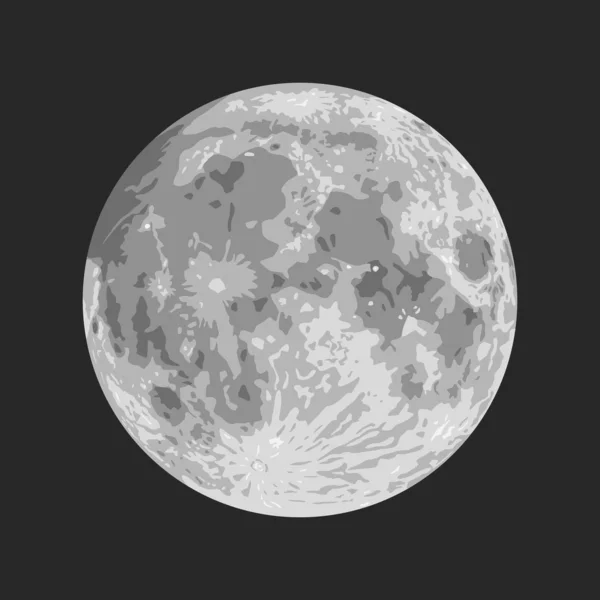 Superficie de la luna — Archivo Imágenes Vectoriales