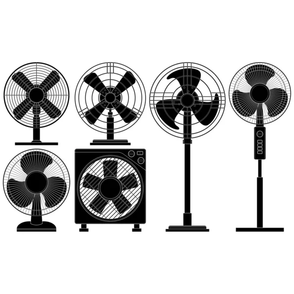 Electric Fans — Stock Vector