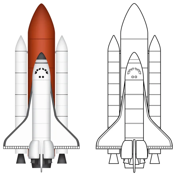 Transbordador espacial — Archivo Imágenes Vectoriales