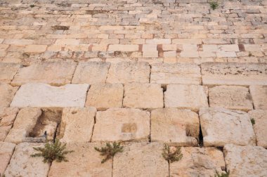 İsrail, Kudüs 'teki ünlü batı duvarının kısmi fotoğrafları