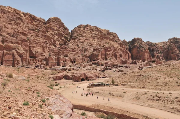 Ruiner Antika Tempel Petra Jordanien — Stockfoto