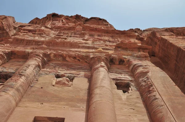 Ruinerna Den Antika Staden Petra Jordanien — Stockfoto