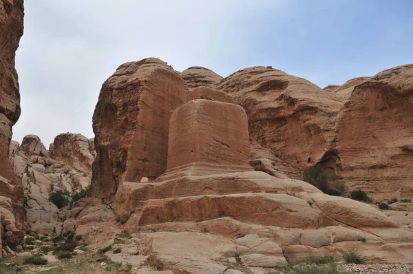 Ruiner Antika Tempel Petra Jordanien — Stockfoto