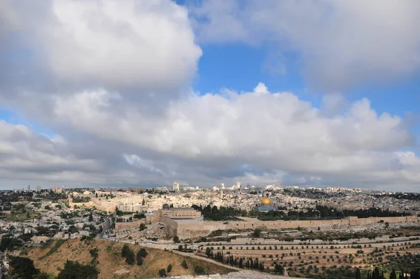 以色列耶路撒冷老城全景 — 图库照片