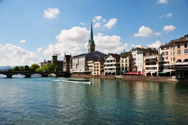 Street View Downtown Zurich Switzerland — Photo