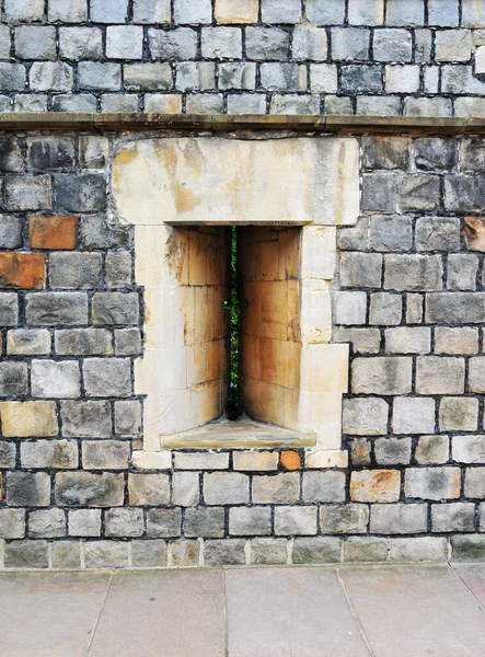 Photo of windows used for defense on ancient city walls