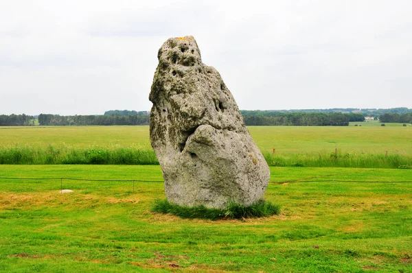 Photo Ancient Huge Rock Standing Field Stonehenge England England — Foto de Stock