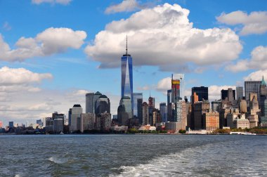 Manhattan, New York City 'nin panoramik fotoğrafı, ABD