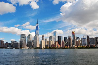 Manhattan, New York City 'nin panoramik fotoğrafı, ABD