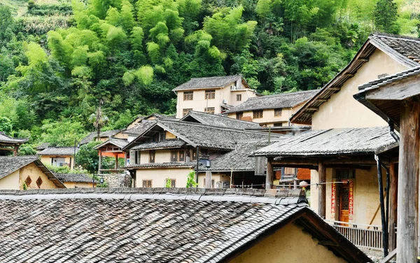 Photo of traditional style local residents' houses in rural China