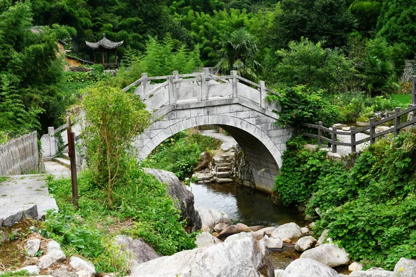 Photo Stone Bridge Stream — Photo
