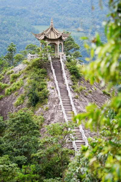 Foto Eines Traditionellen Chinesischen Pavillons Den Bergen Provinz Zhejiang China — Stockfoto