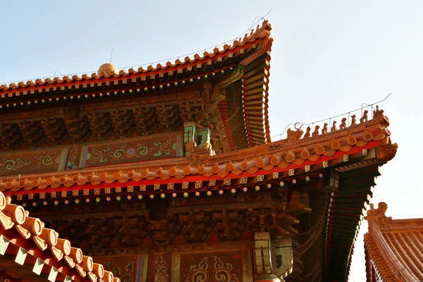 Eski Çin Geleneksel Imparatorluk Sarayının Fotoğrafı Pekin Çin — Stok fotoğraf