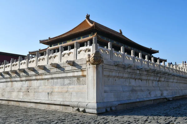 Φωτογραφία Από Αρχαίο Κινέζικο Παραδοσιακό Αυτοκρατορικό Παλάτι Πεκίνο Κίνα — Φωτογραφία Αρχείου