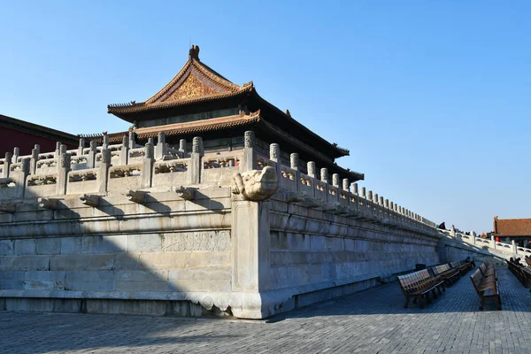 Foto Antigo Palácio Imperial Chinês Tradicional Pequim China — Fotografia de Stock