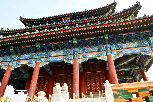 Ancient Pavilion Jingshan Mountain Beijing China Name Pavilion Wan Shou — 图库照片
