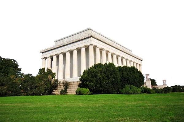 Photo Lincoln Memorial Washington Usa Isolated White Background — Fotografia de Stock