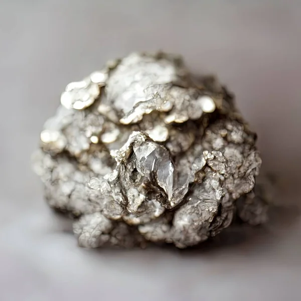 Made Close Silver Nugget — Stockfoto