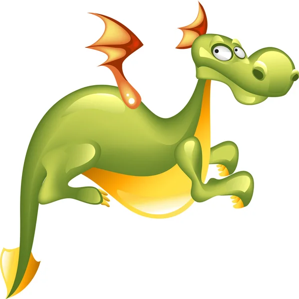 Green dragon — Stock Vector