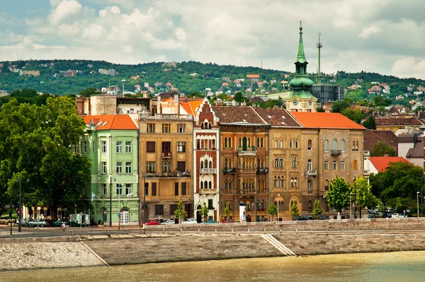 Nice casas na cidade de Budapeste — Fotografia de Stock