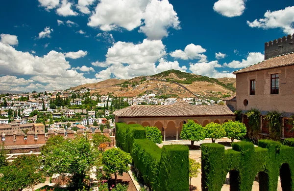 Nice houses in the old town of the city — Stock Photo, Image