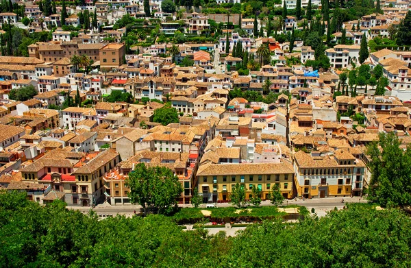 Nice houses in the old town of the city — Stock Photo, Image