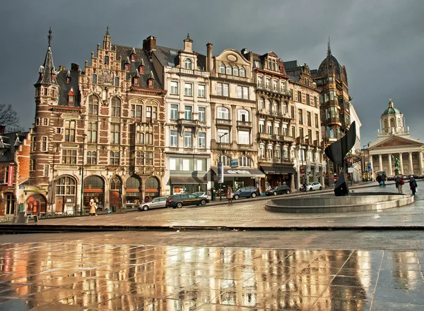 Hus i Bryssel — Stockfoto