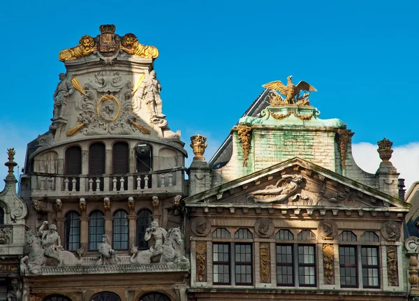 Casas de la famosa Grand Place — Foto de Stock