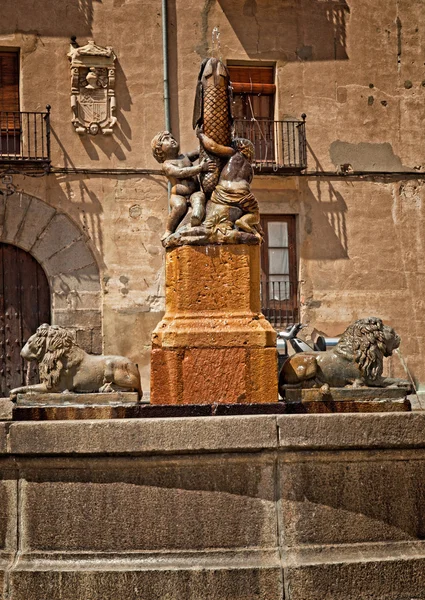 Fontein in segovia — Stockfoto